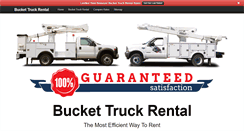 Desktop Screenshot of buckettruck-rental.com