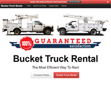 Tablet Screenshot of buckettruck-rental.com